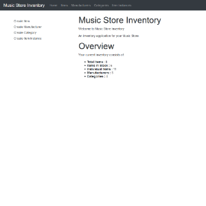 Store Inventory homepage