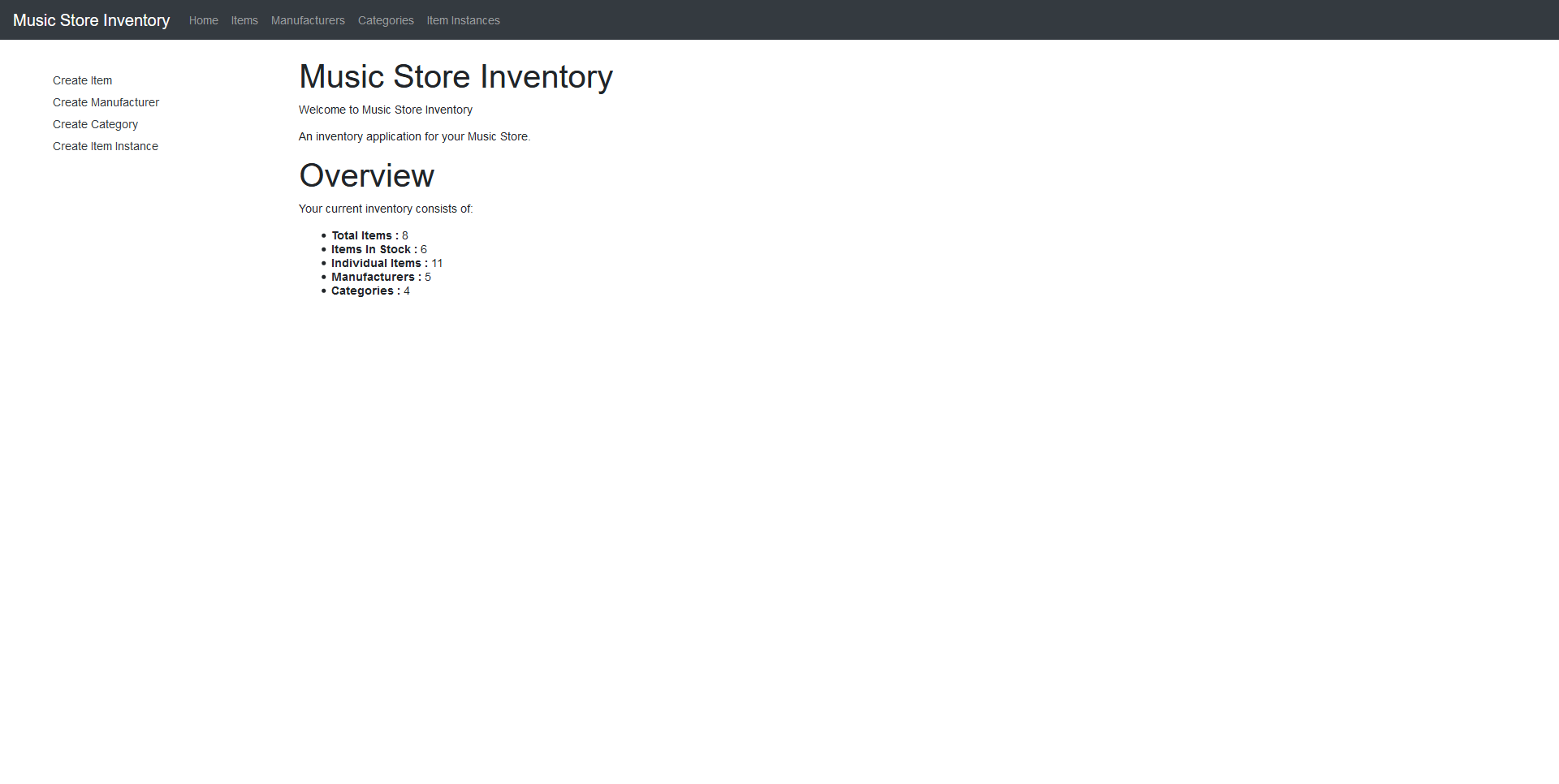 screenshot of homepage